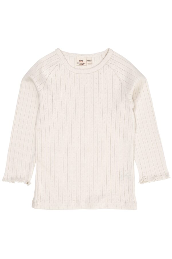 Copenhagen Colors Pointelle Bluse - Cream - 80 cm