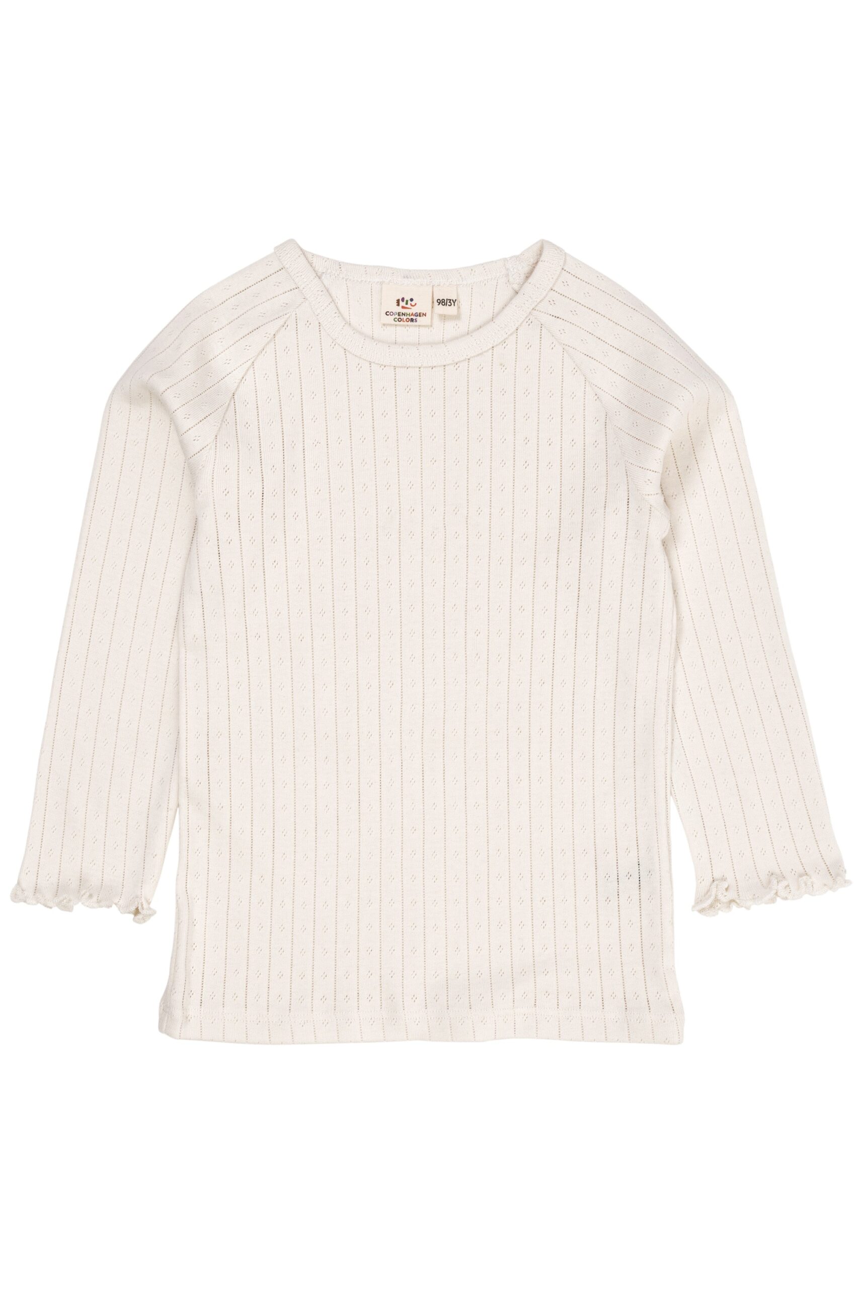 Copenhagen Colors Pointelle Bluse - Cream - 80 cm