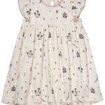 Copenhagen Colors Printet Kjole - Cream Tivoli Print - 80 cm