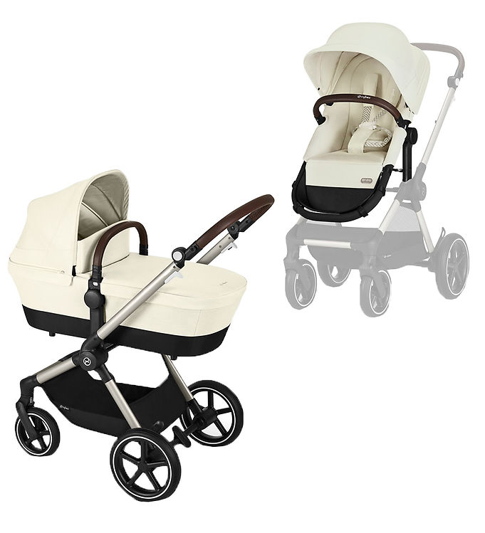 Cybex Klapvogn/Barnevogn - Eos Lux - 2-i-1 - Seashell Beige Cybex Klapvogn/Barnevogn - Eos Lux - 2-i-1 - Seashell Beige