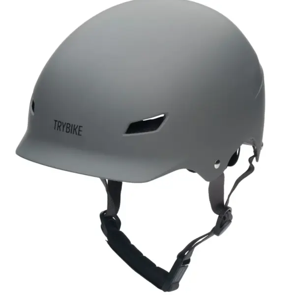 Cykelhjelm med retrolook - antracitgrå S/M