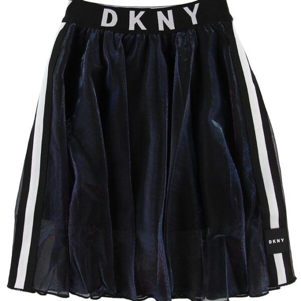DKNY Nederdel - Sort/Holografisk m. Logo DKNY Nederdel - Sort/Holografisk m. Logo