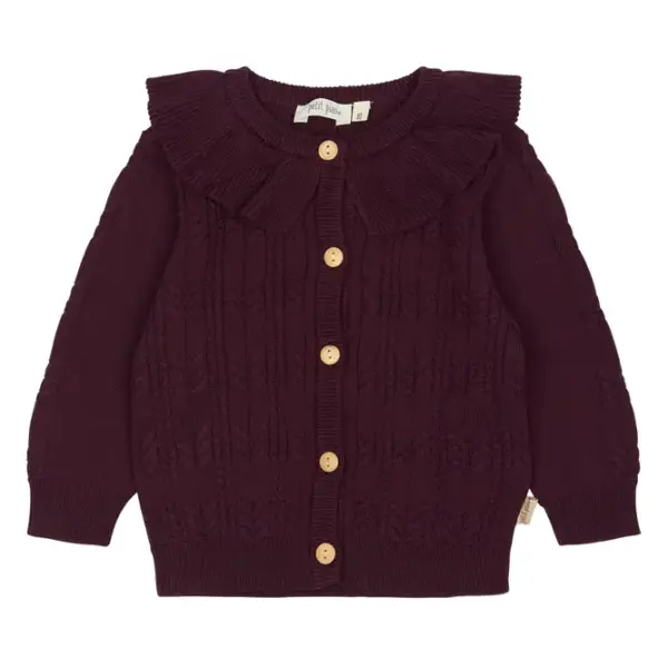 Dalia Cardigan - Dark Grape - 80 Dalia Cardigan - Dark Grape - 80
