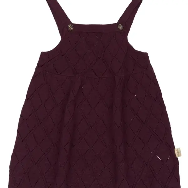 Dalia Strik Kjole - Dark Grape - 86