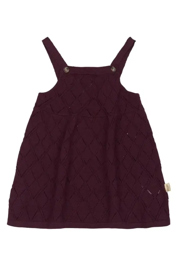 Dalia Strik Kjole - Dark Grape - 86