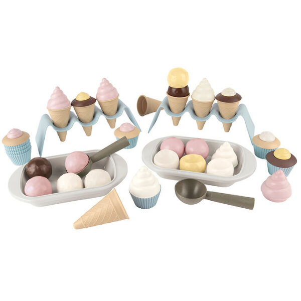 Dantoy BIO Plastic Cupcake & Is-sæt - 54 Dele