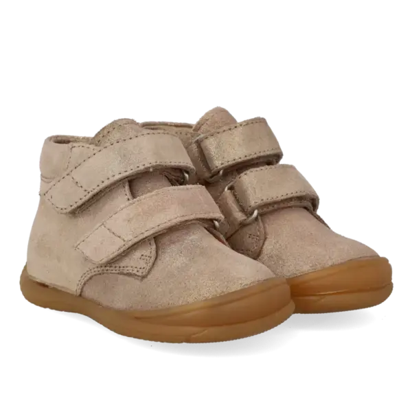 Den Første Sko - Rose Glitter Suede - 23