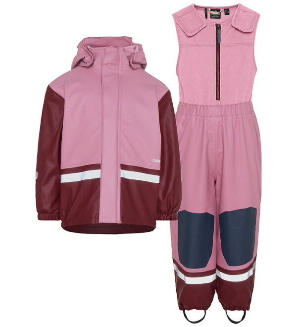 Didrikson Regntøj m. Fleece - Boardman - PU - Heather Pink