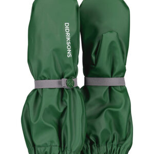 Didriksons Regnluffer m. Fleece - PU - Pileglove - Grøn