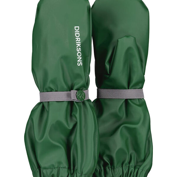 Didriksons Regnluffer m. Fleece - PU - Pileglove - Grøn