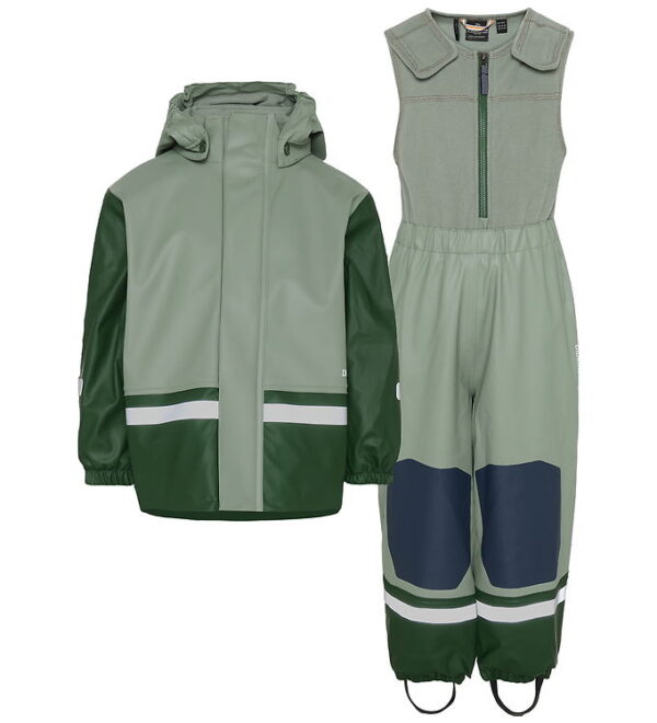 Didriksons Regntøj m. Fleece - PU - Boardman - Light Moss Didriksons Regntøj m. Fleece - PU - Boardman - Light Moss