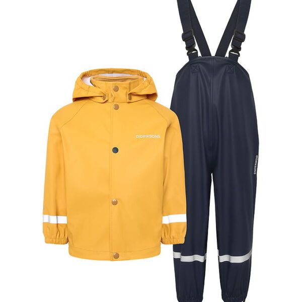 Didriksons Regntøj m. seler - PU - Slaskeman - Dark Pollen