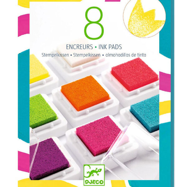 Djeco - 8 Stempelpuder - Pop