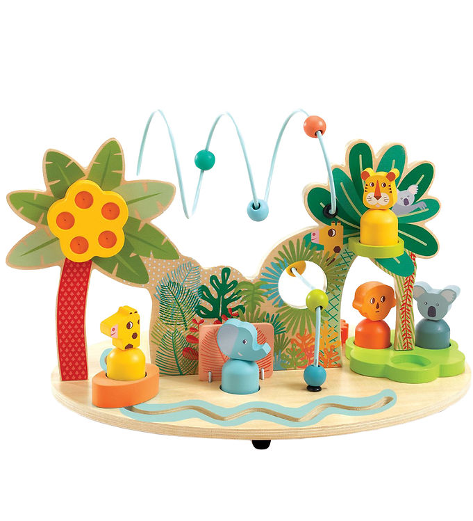 Djeco Aktivitetslegetøj - Jungledyr - Multi Big Djeco Aktivitetslegetøj - Jungledyr - Multi Big