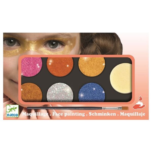 Djeco Ansigtsmaling - Palet - Metallic