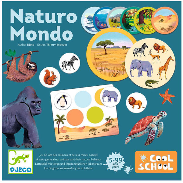 Djeco Billedlotteri - Cool School - Naturo Mondo Djeco Billedlotteri - Cool School - Naturo Mondo