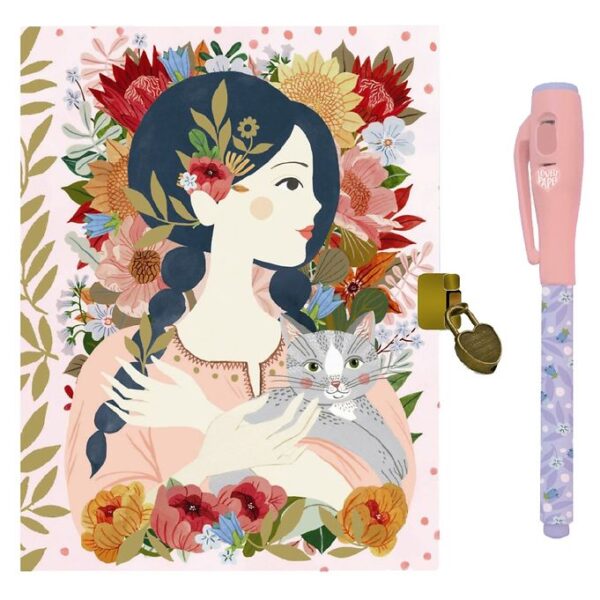 Djeco Dagbog m. Lås og Magisk Pen - Oana