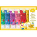 Djeco Fingermaling - 6 Farver - Glimmer