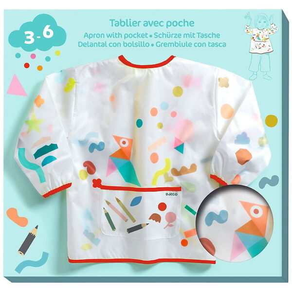 Djeco Forklæde - Stickers And Pencils