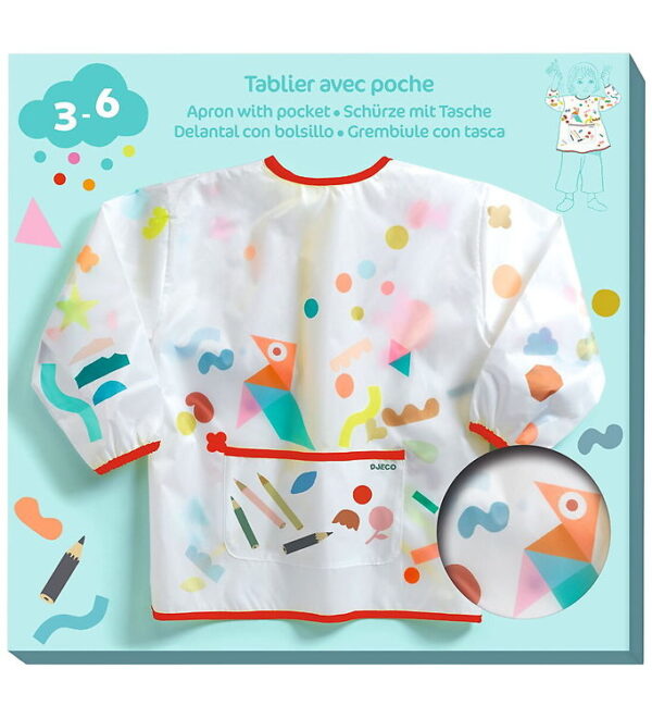 Djeco Forklæde - Stickers And Pencils