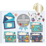 Djeco Invitationer - 8 Stk. - Pirater