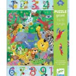 Djeco Kæmpepuslespil - 54 Brikker - 70x50 cm - Jungle