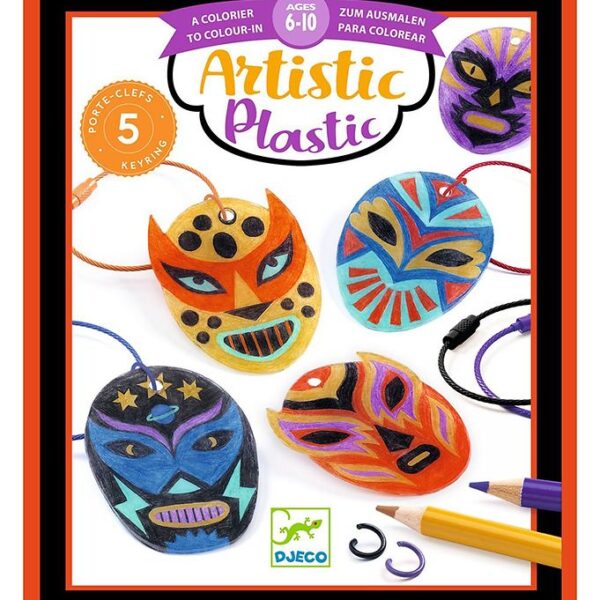 Djeco Kreasæt - 5 stk - Wrestler Nøglering