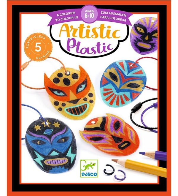 Djeco Kreasæt - 5 stk - Wrestler Nøglering