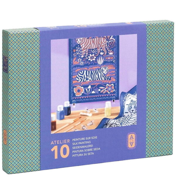 Djeco Kreasæt - Atelier 10 - Silkemaling Djeco Kreasæt - Atelier 10 - Silkemaling