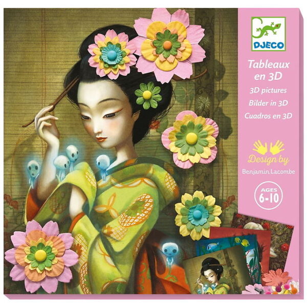 Djeco Kreasæt - Billeder i 3D - Rock'n Roses Djeco Kreasæt - Billeder i 3D - Rock'n Roses