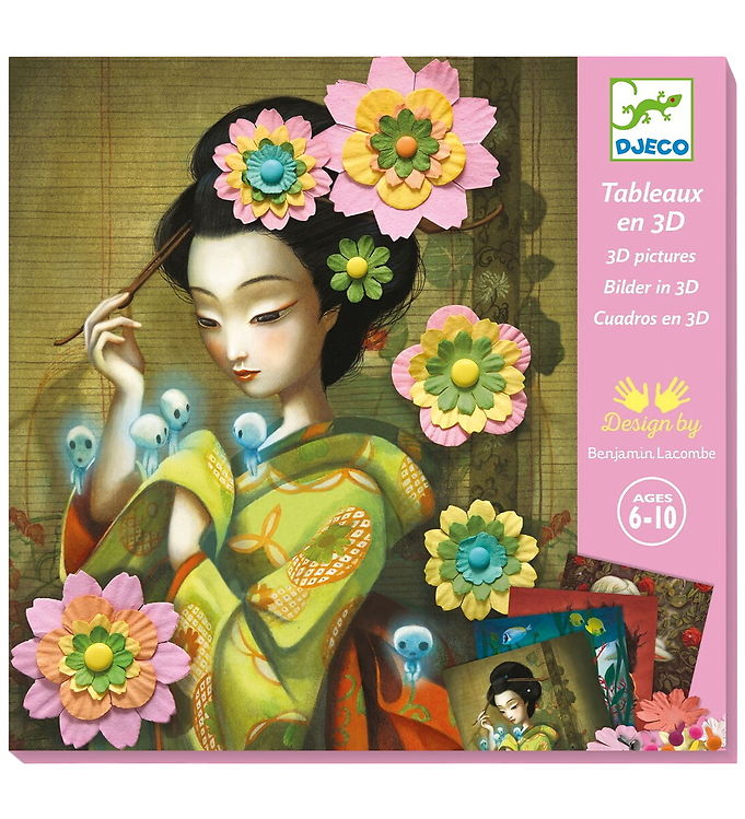 Djeco Kreasæt - Billeder i 3D - Rock'n Roses