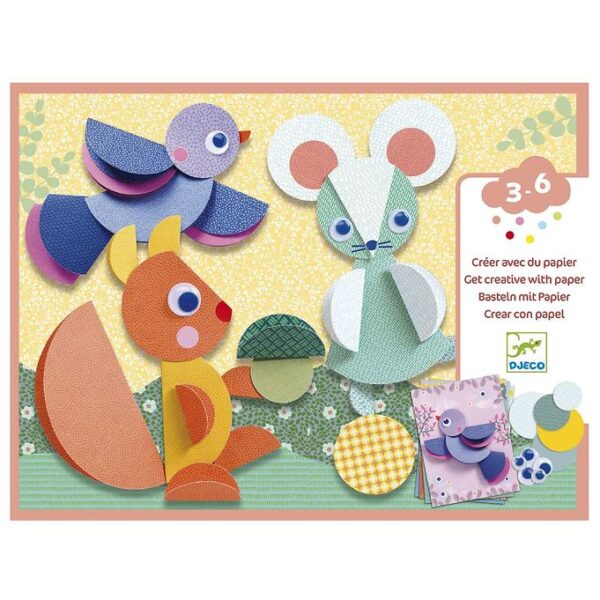 Djeco Kreasæt - Collage - Skoven