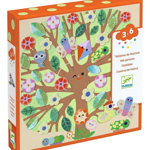 Djeco Kreasæt - Filtbilleder - Gennem Årstiderne Djeco Kreasæt - Filtbilleder - Gennem Årstiderne