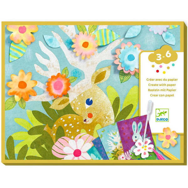 Djeco Kreasæt - Kreativ Med Papir m. Trækpapir