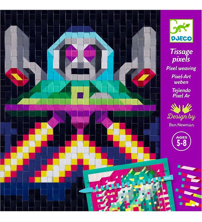 Djeco Kreasæt - Mosaik Sæt - Papir - Invaders FSC Mix Djeco Kreasæt - Mosaik Sæt - Papir - Invaders FSC Mix
