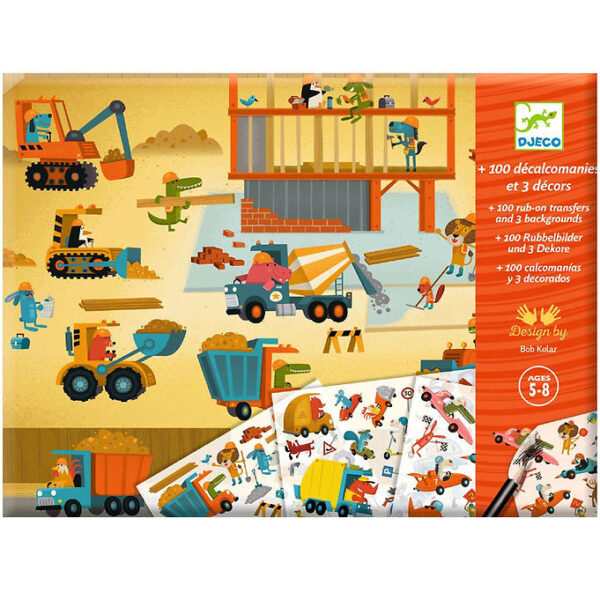 Djeco Kreasæt - Overføringsbilleder - Asphalt