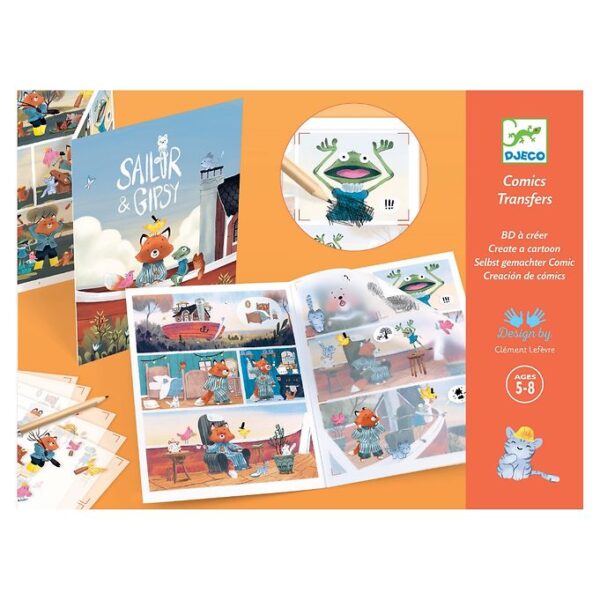 Djeco Kreasæt - Overføringsbilleder - Sailor & Gipsy