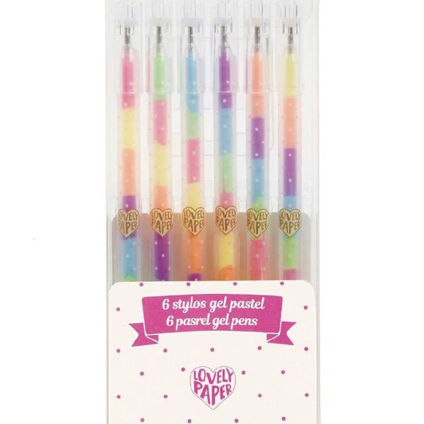 Djeco Kuglepenne - 6 Stk. - Stylos Gel Fluo Djeco Kuglepenne - 6 Stk. - Stylos Gel Fluo