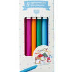 Djeco Kuglepenne - 6 stk. - Gel - Pointe Fine 0,7