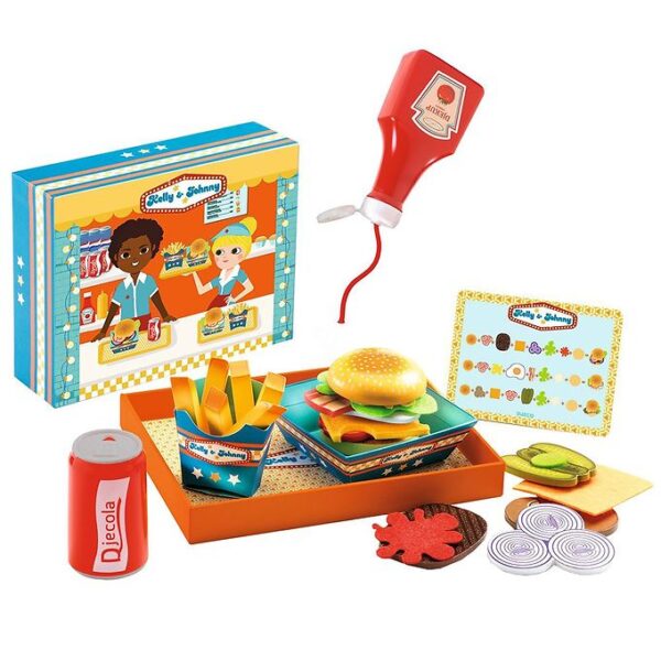 Djeco Legetøj - Træ - Burger Menu