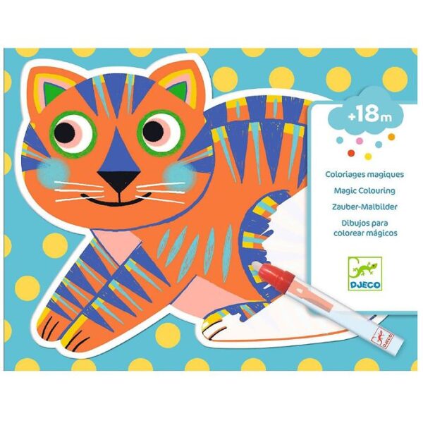 Djeco Magisk Farvelægning - Animaloma Djeco Magisk Farvelægning - Animaloma