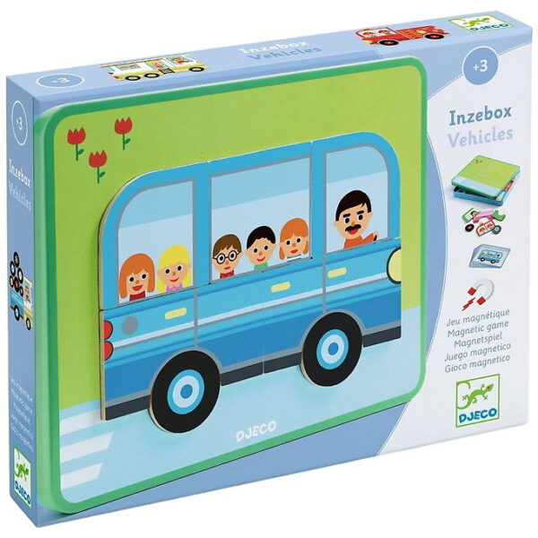 Djeco Magnetlegetøj - Inzebox Vehicles Djeco Magnetlegetøj - Inzebox Vehicles
