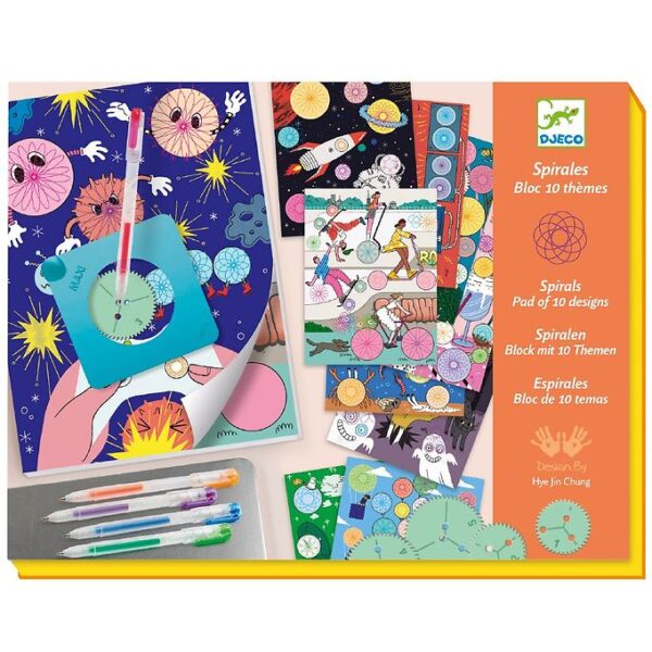 Djeco Malebog m. Spiraler - 10 Temaer
