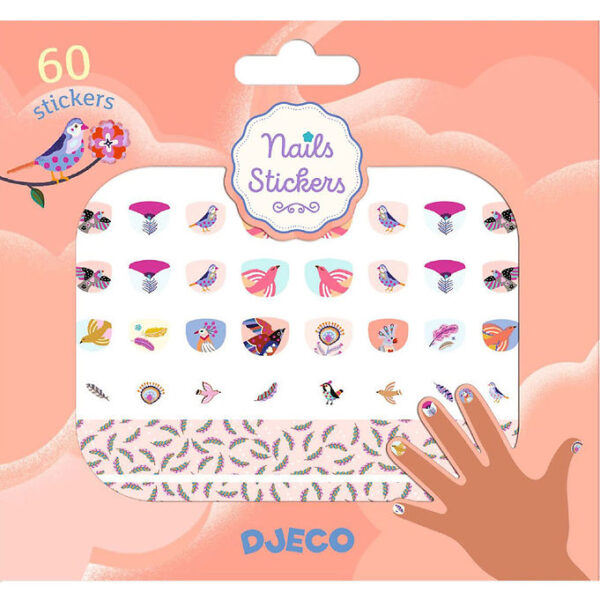 Djeco Negle Klistermærker - 120 stk - Feathers