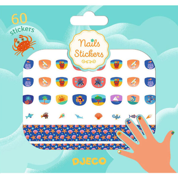 Djeco Negle Klistermærker - 120 stk - Mediterranean