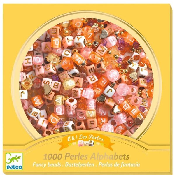 Djeco Perler - 1000 Stk. - Alfabet - Guld