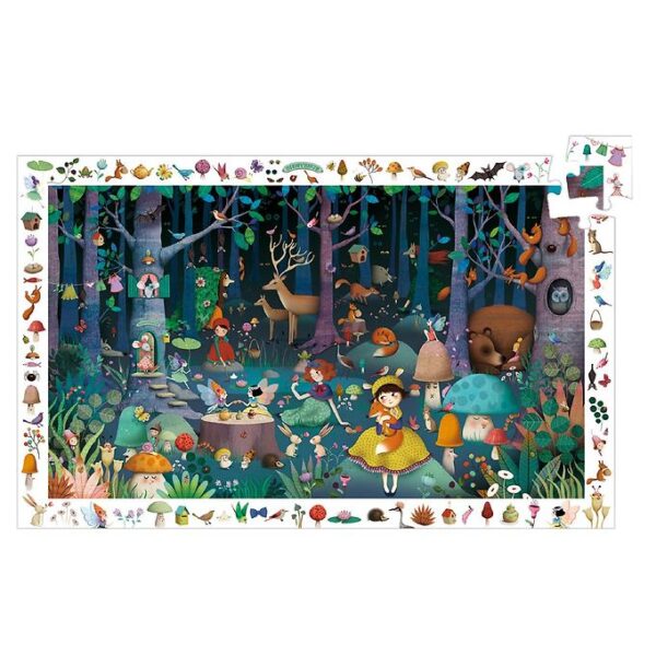 Djeco Puslespil - 100 Brikker - Fortryllet Skov Djeco Puslespil - 100 Brikker - Fortryllet Skov
