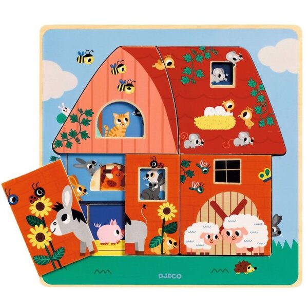 Djeco Puslespil - 3-lag - Hos Moo