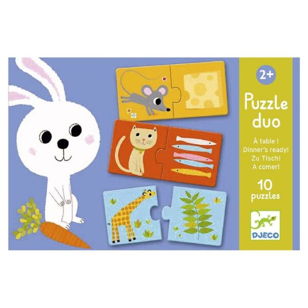 Djeco Puslespil - Hvem Spiser Hvad?