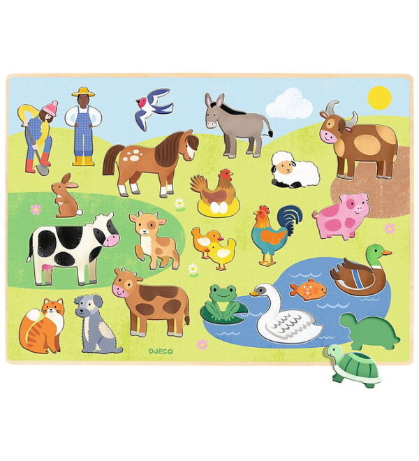 Djeco Puslespil - Puzzlo Campo - 22 Brikker Djeco Puslespil - Puzzlo Campo - 22 Brikker